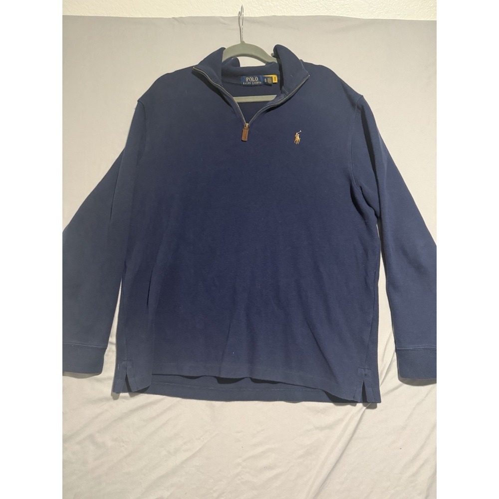 Polo Ralph Lauren LS 1/4 zip cotton sweater, men's XL